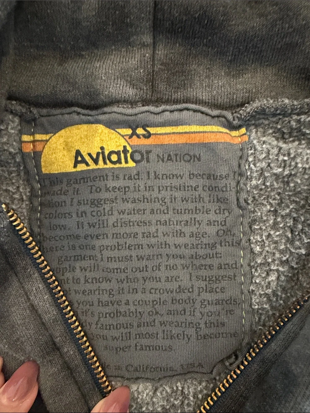 Aviator Nation Tie-Dye Zip Hoodie - Picture 2 of 5